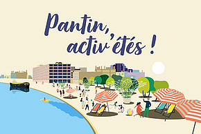visuel représentant pantin l'été, les activités