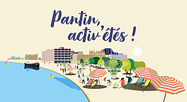 visuel représentant pantin l'été, les activités