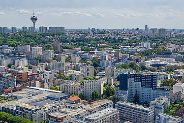 Vue aérienne de Pantin