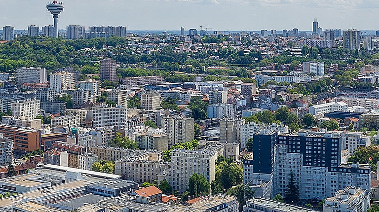 Vue aérienne de Pantin