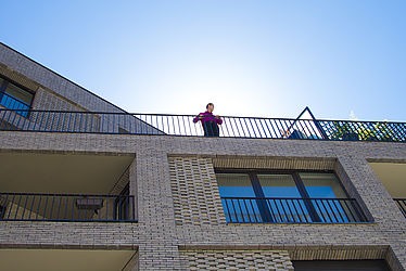 Façade d'un immeuble locatif à Pantin