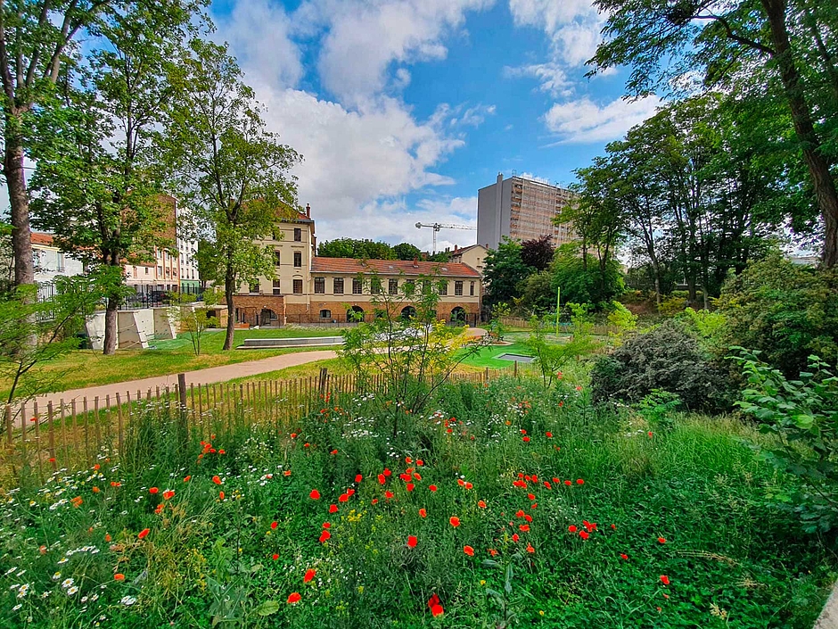Vue du Square Langevin - Agrandir l'image (fenêtre modale)