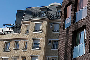 Façade d'immeubles locatifs à Pantin