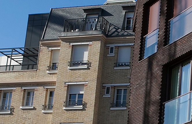 Façade d'immeubles locatifs à Pantin